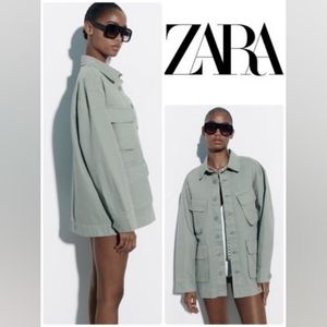 ZARA UTILITY OVERSHIRT